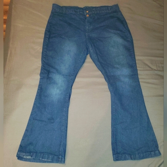 Jessica Jeans, Women's Plus 4XL, Flared High Waisted - Picture 2 of 9